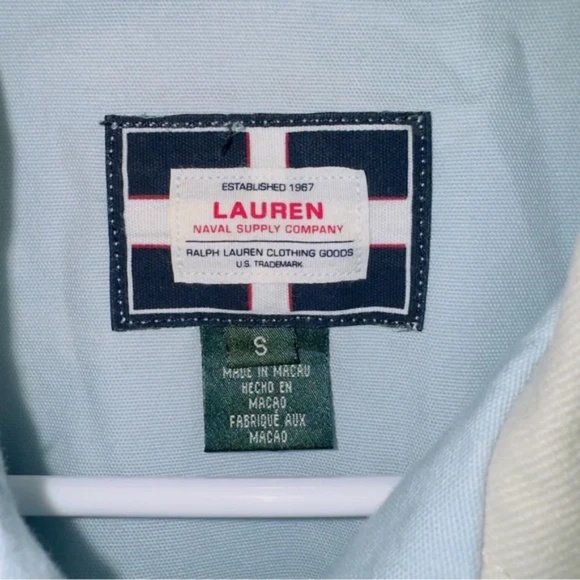 Ralph Lauren Naval Supply Company Blue Barn Jacket Coat Tropical Nautical NWOT - Picture 3 of 7